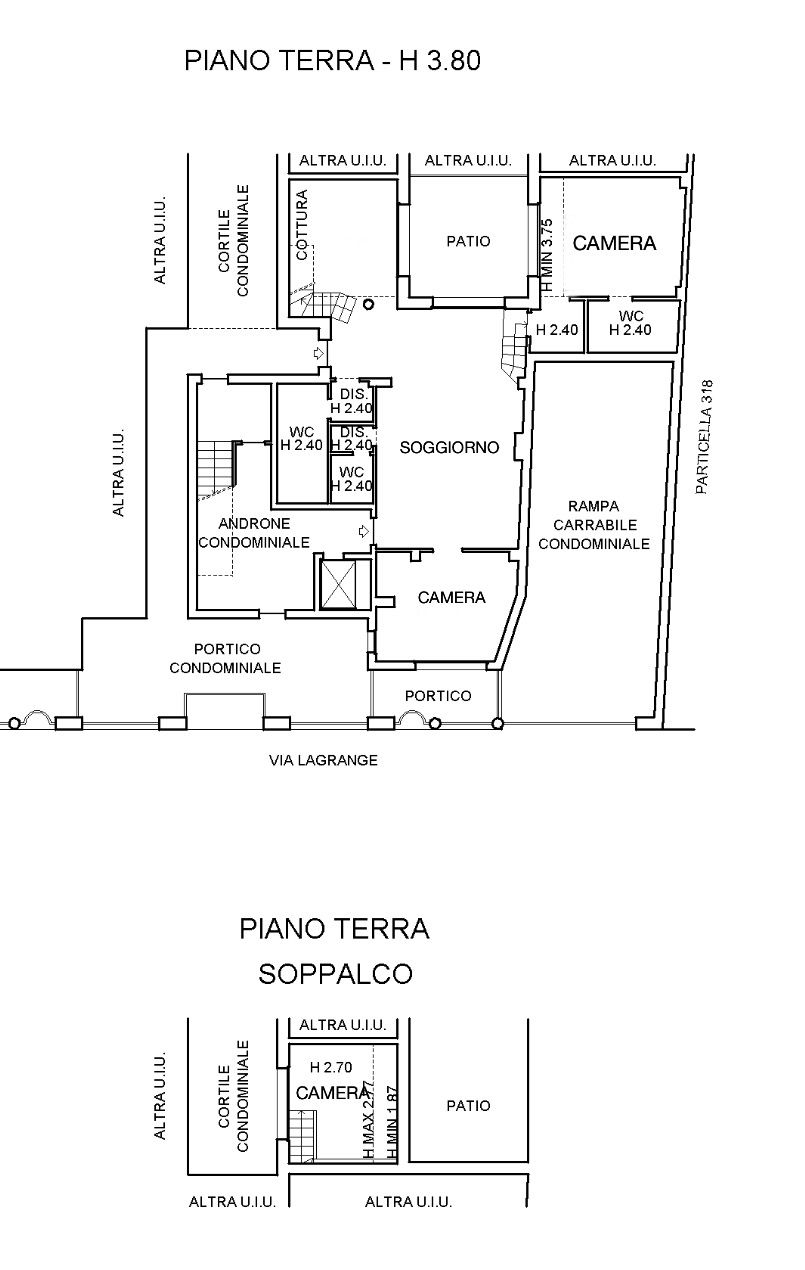 LOFT CON TRE CAMERE PATIO PRIVATO E BOX